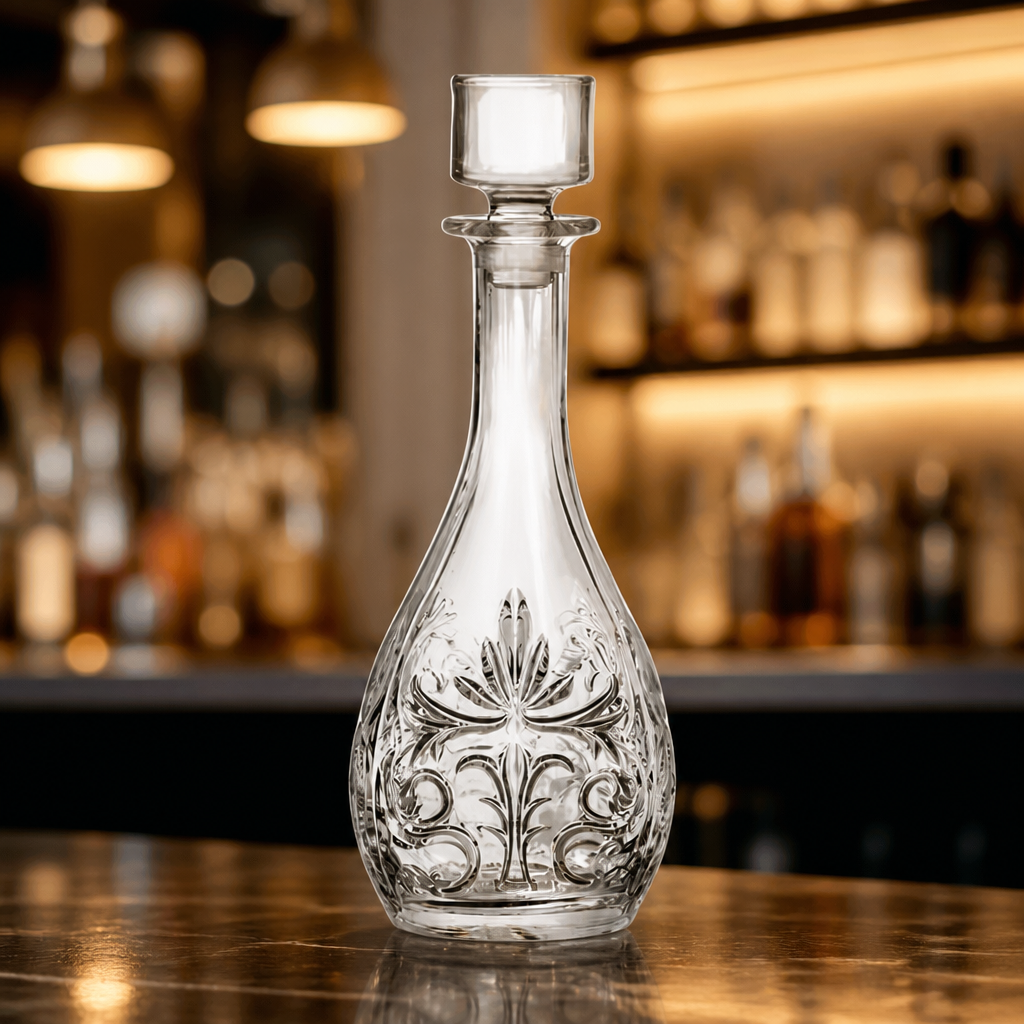 Commercial Tall Decanter 960ml Eco-Crystal Glass 4 Pack