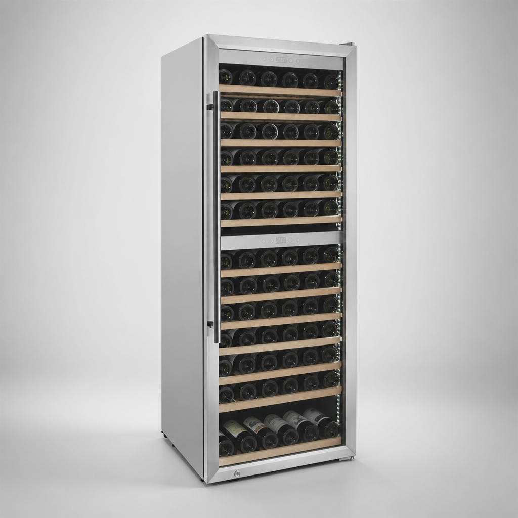 Commercial Dual Zone Wine Fridge 109 Bottle Capacity 326Ltr