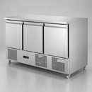 400L Commercial Ventilated 3 Door Counter Fridge Prep Unit