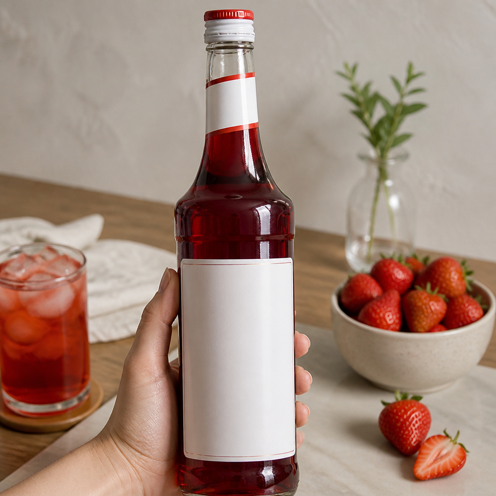 700ml Commercial Strawberry Syrup for Beverages and Desserts