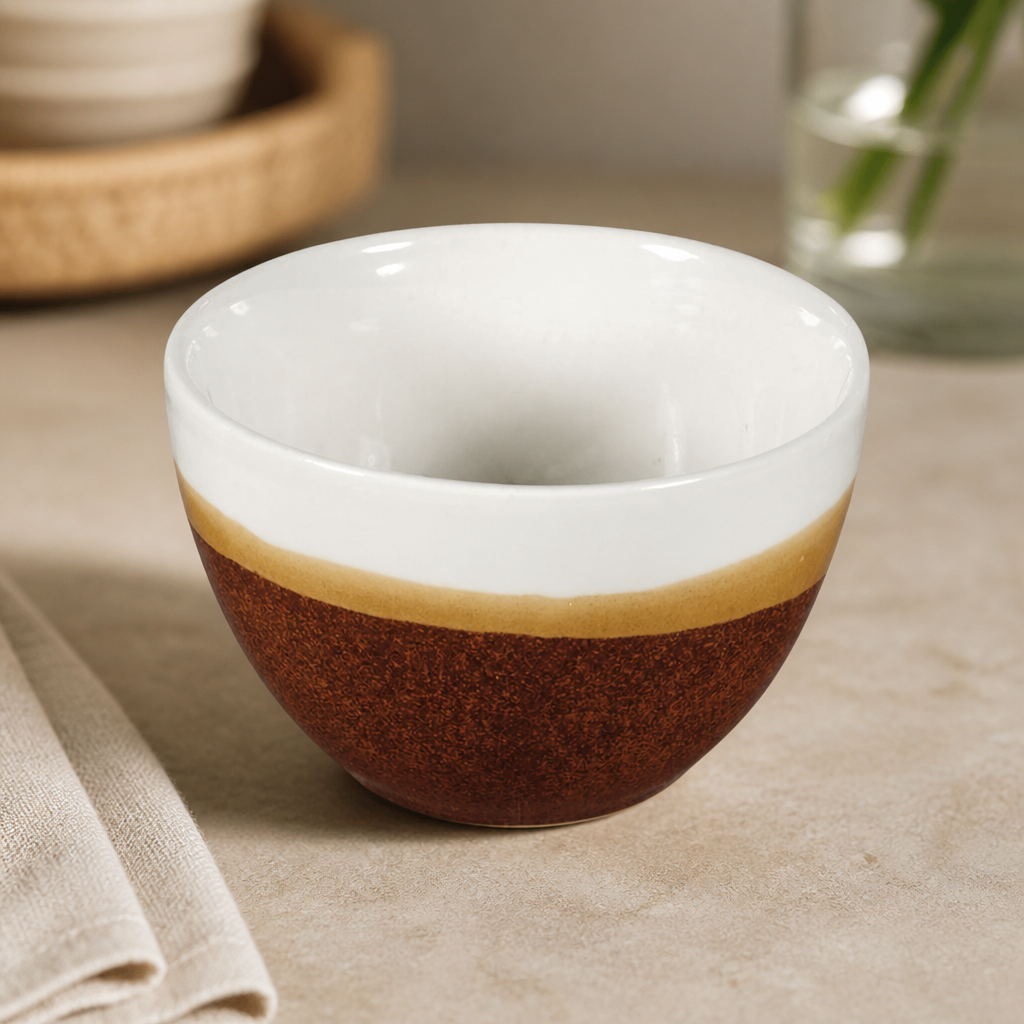Commercial Open Sugar Bowls 230ml Brown Ceramic 12 Pack