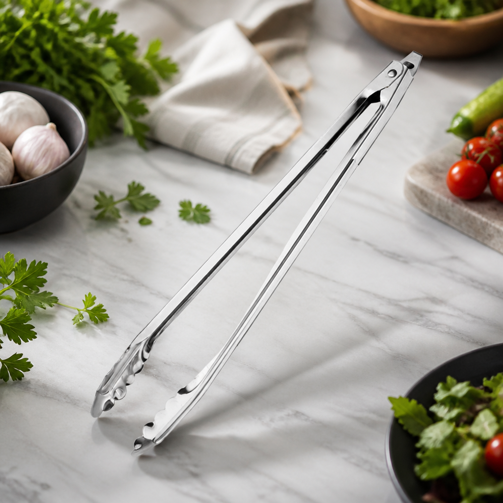 16" stainless steel commercial catering tongs
