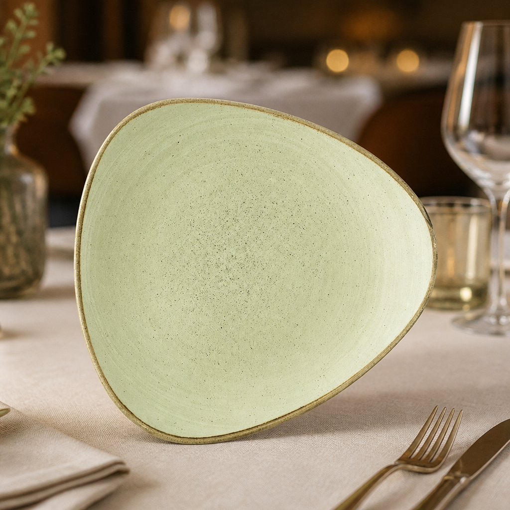 Commercial Raw Green Plates 229mm 12 Pack