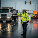 Premium High-Visibility Traffic Jacket - Waterproof, EN ISO 20471 Class 3, Yellow/Black with Taped Seams and Inner Cuff