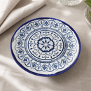 Commercial Coupe Plates 165mm Moresque Style Blue 12 Pack