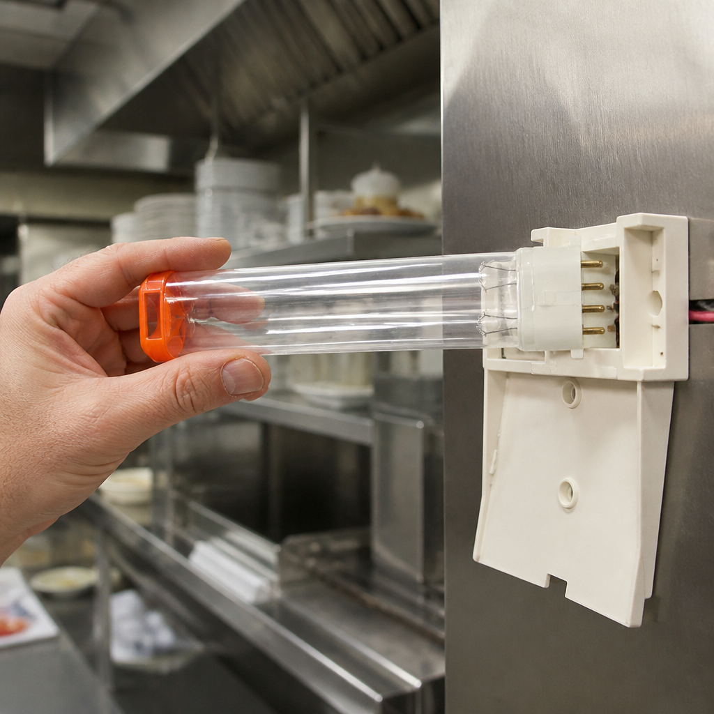 Hygiene Amplification System Replacement Lamp and Battery Orange Cap