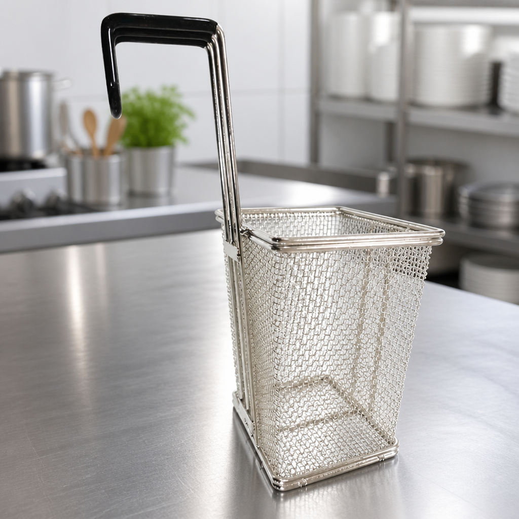Commercial Pasta Boiler Basket Stainless Steel 245mm Height