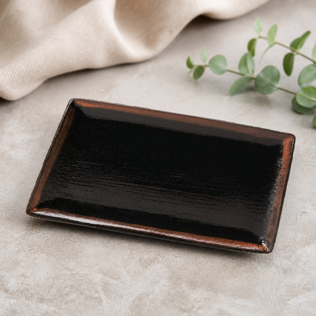 Commercial Rectangular Platter 207mm for Fine Dining 6 Pack