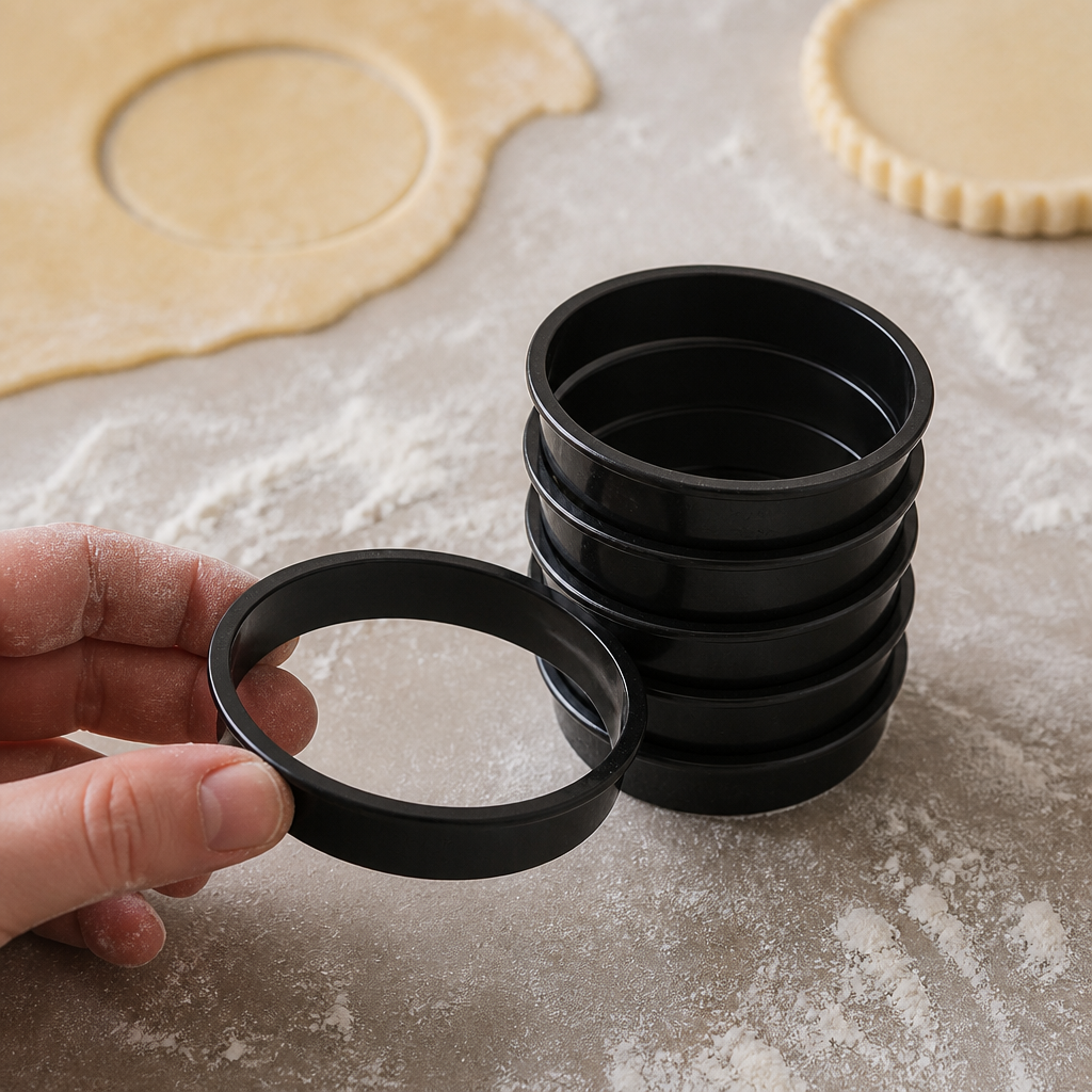 Commercial tart rings 100mm 6 pack cake molds