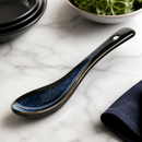 Commercial Stoneware Soup Spoons Set of 12 Midnight Blue