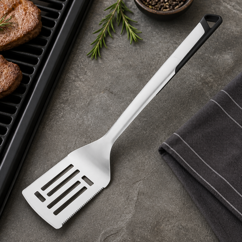 Commercial BBQ Spatula 45cm Heat Resistant Stainless Steel