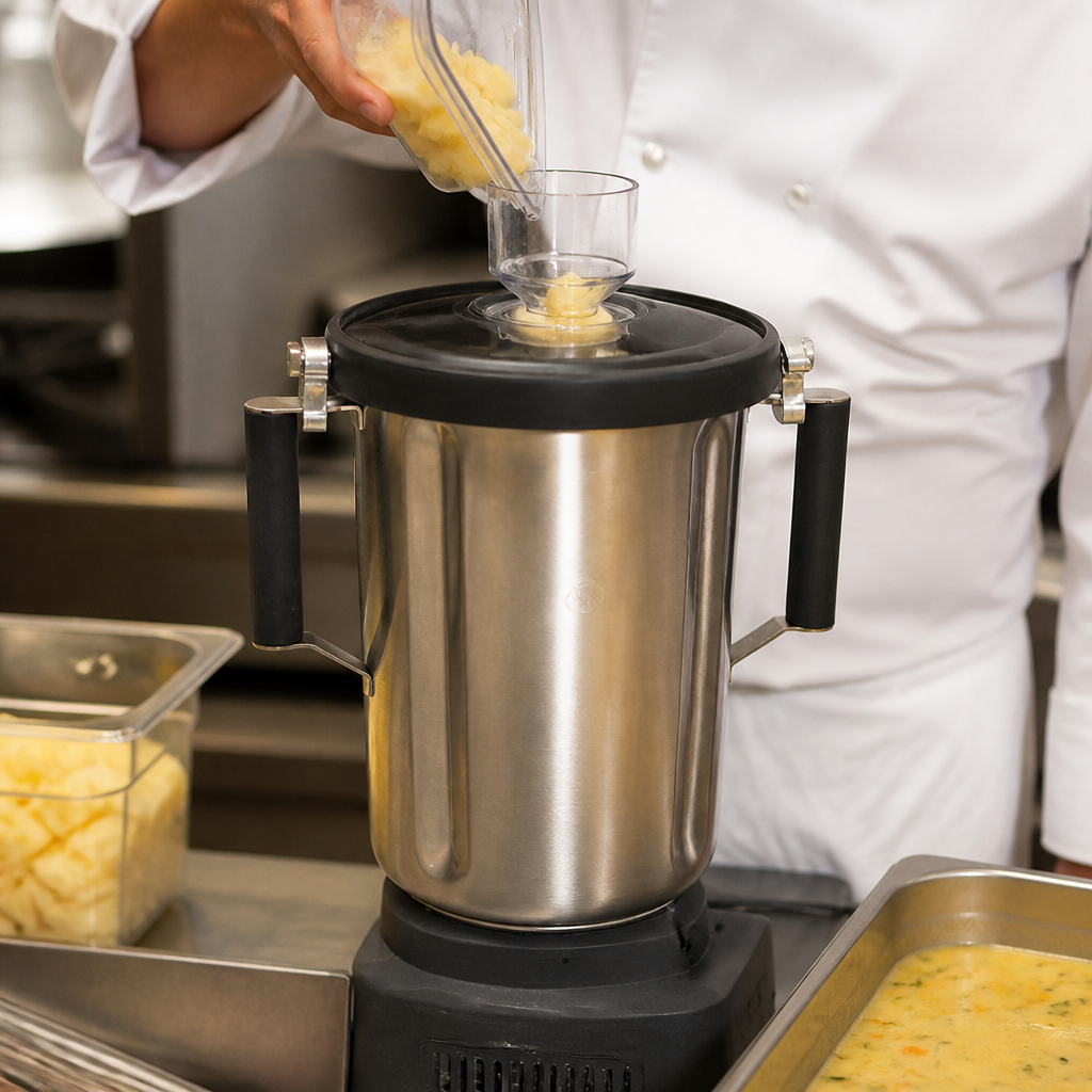 4Ltr stainless steel container for commercial food processors
