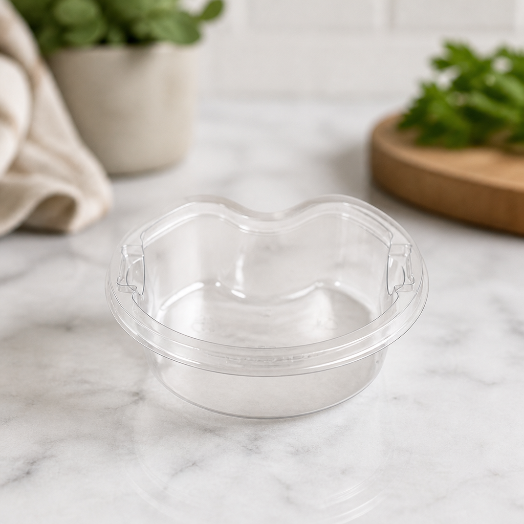 Commercial Recyclable Deli Pot Inserts 99ml 3.5oz Clear Cups