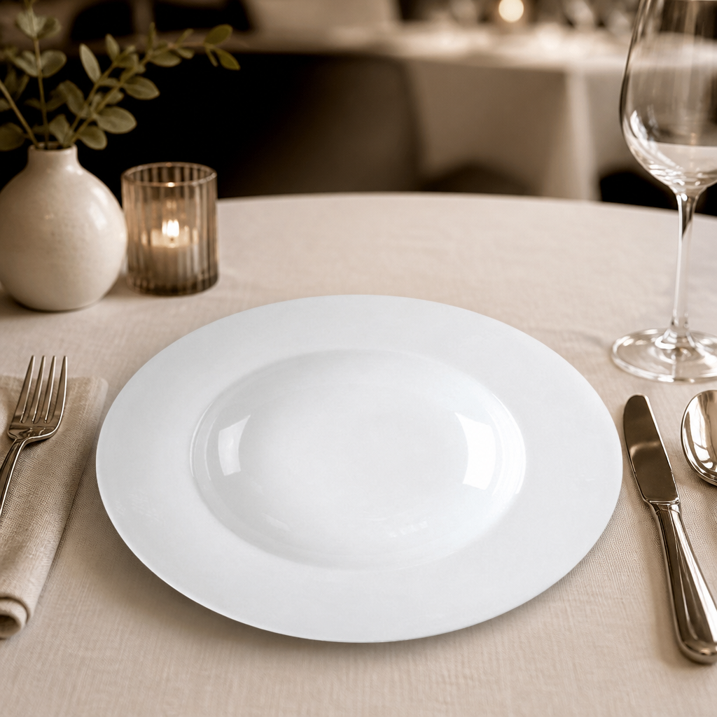 Commercial Bone China Pasta Plates 305mm - 6 Pack