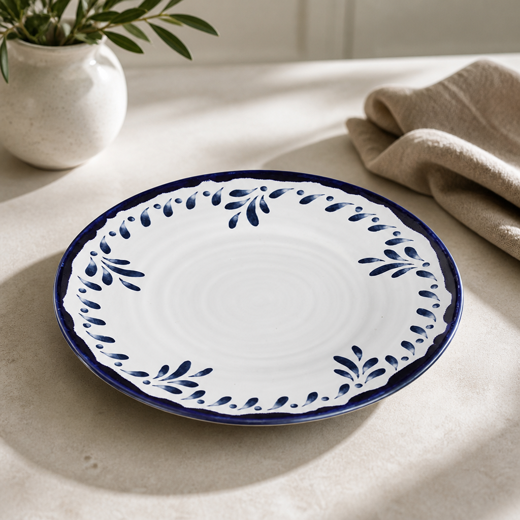 Commercial Stoneware Coupe Plates 10.6 Inch - 12 Pack
