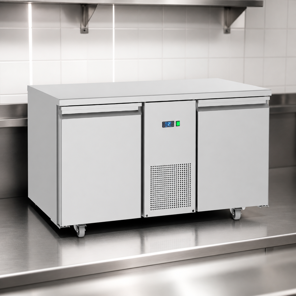 Commercial 2 Door Counter Freezer 281Ltr Efficient