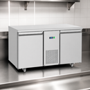 Commercial 2 Door Counter Freezer 281Ltr Energy Efficient