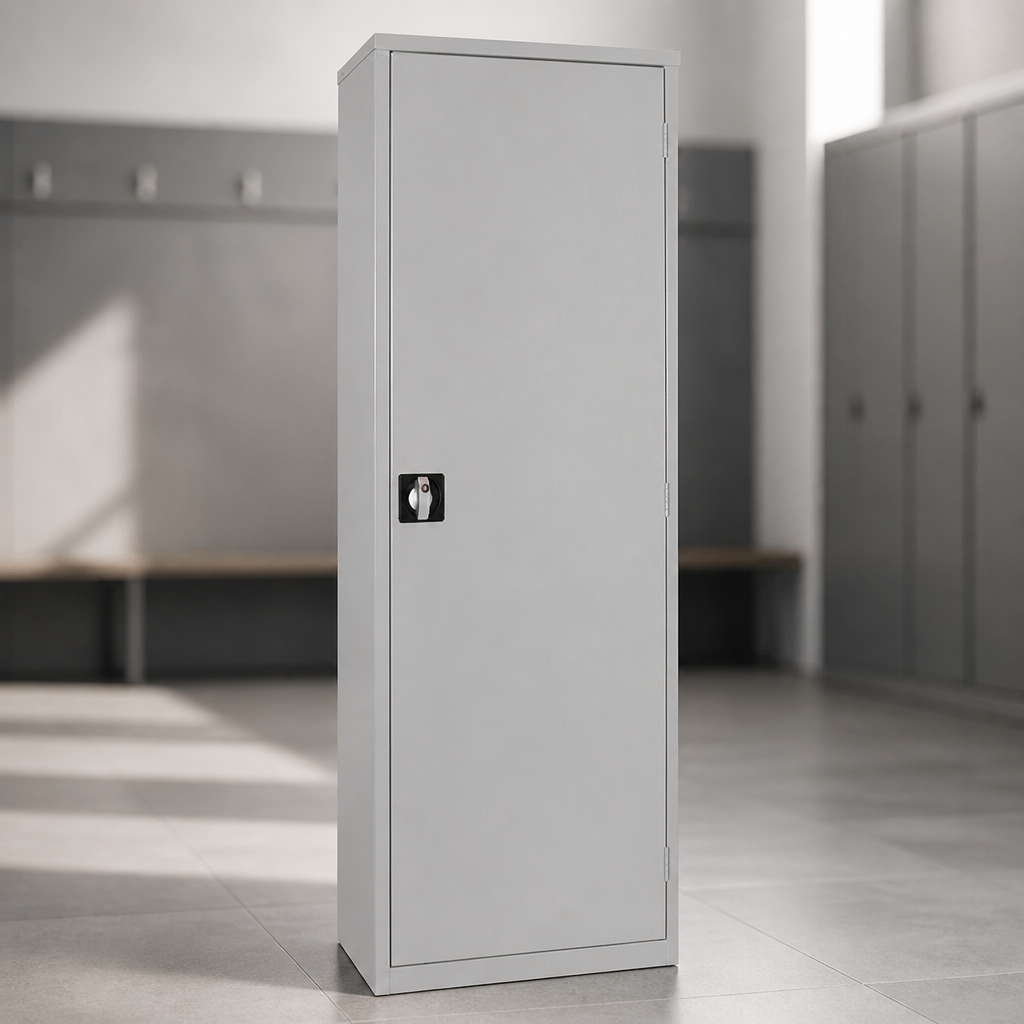 Lockable Clothing Locker Grey 610mm for staff rooms
