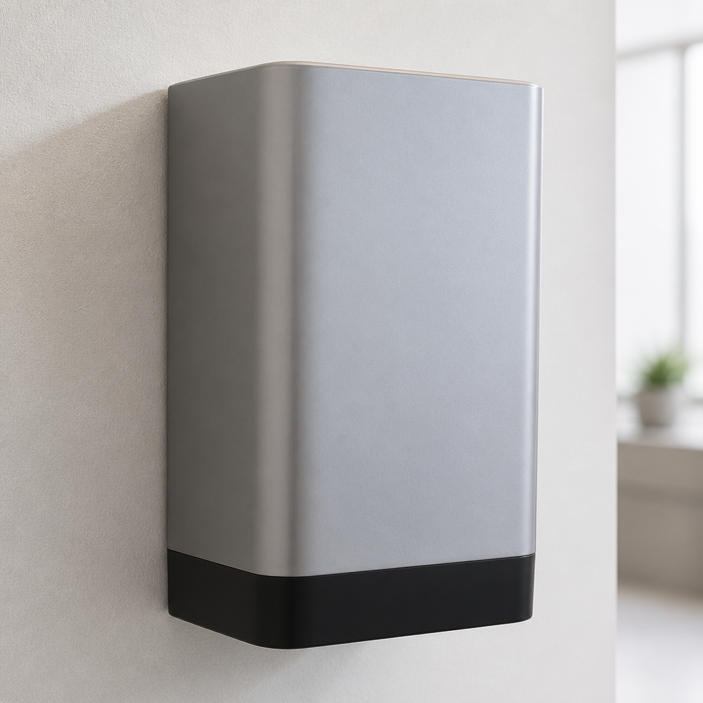400W plug and play hand dryer brushed satin slimline design