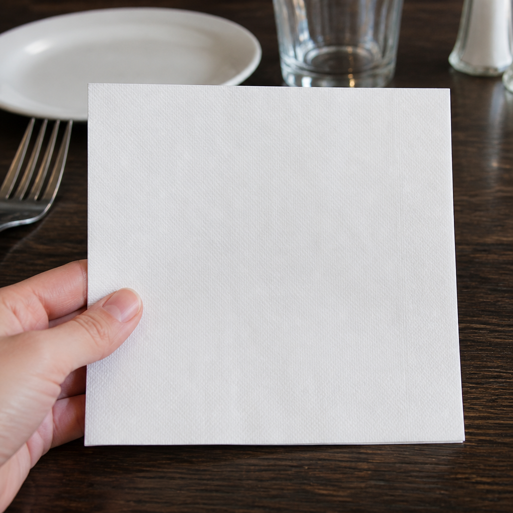 Commercial Recyclable Dinner Napkins 40x40cm 3-Ply 1000 Pack