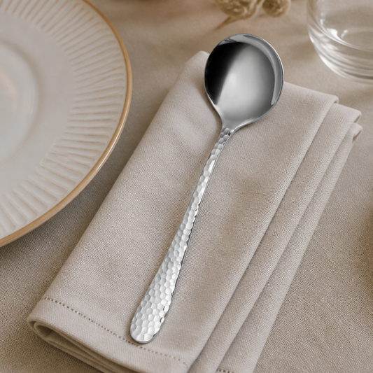 Commercial Stainless Steel Soup Spoons 12 Pack Lima Cutlery