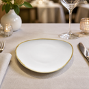 Commercial Triangular Plates 165mm Vitrified Porcelain 6 Pack
