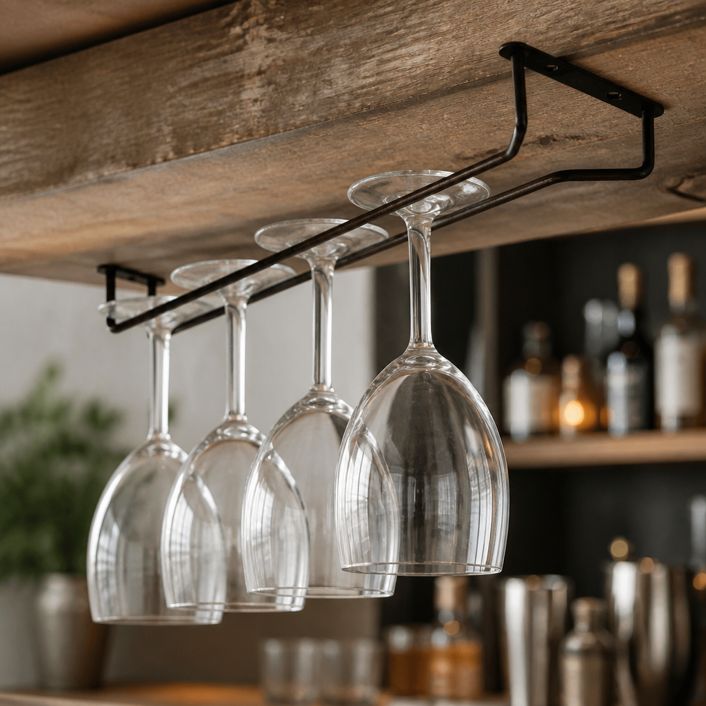 Commercial Wine Glass Rack 406mm Stainless Steel Storage