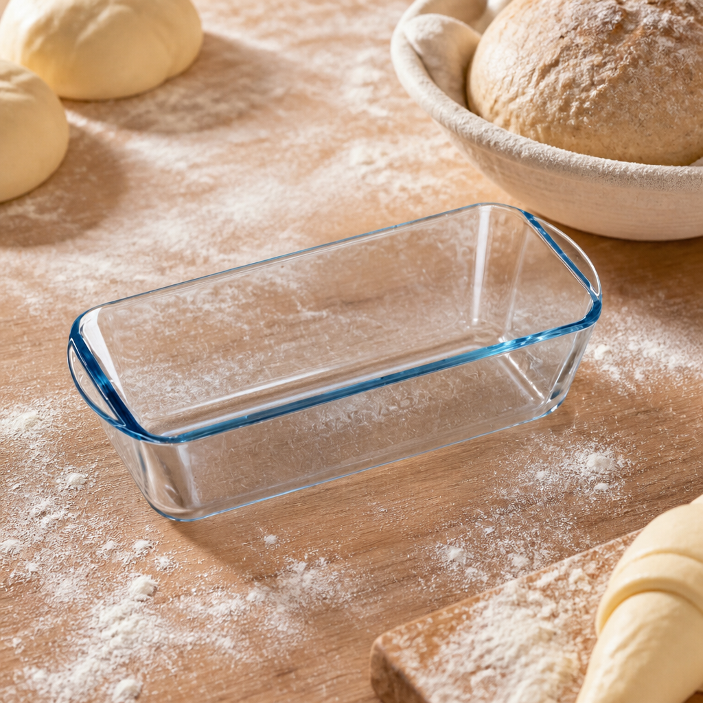 Commercial Glass Loaf Dish 1.5L with Easy Grip Handles