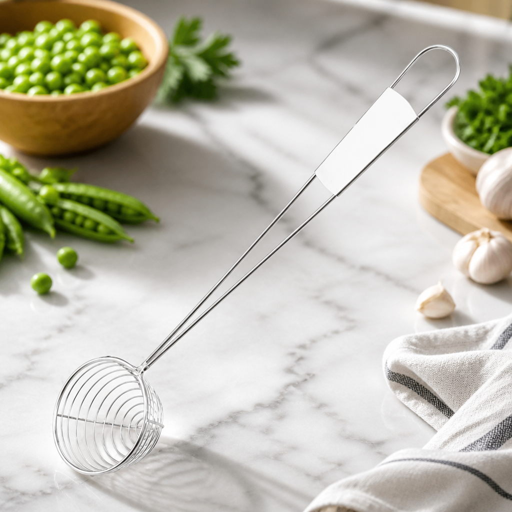60ml Stainless Steel Commercial Pea Ladle with Sturdy Handle