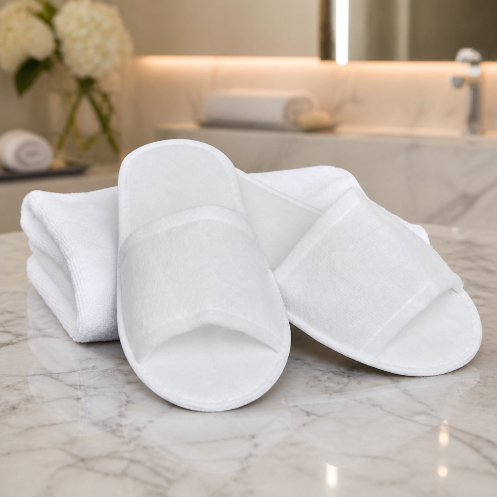 Commercial Open Toe Slippers for Spa and Use - One Size