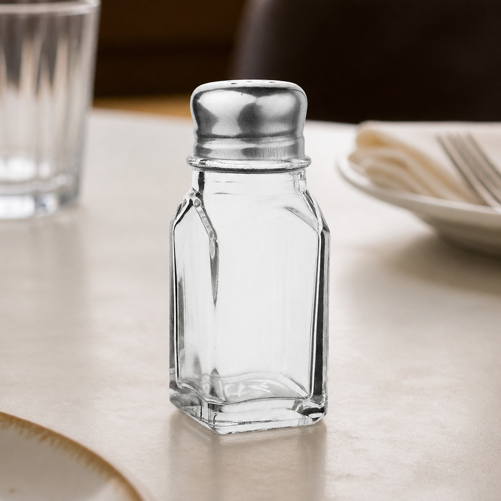 Commercial Glass Salt And Pepper Shakers 59ml 12 Pack