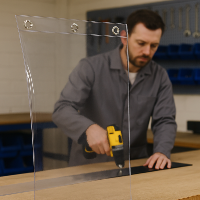 Clear PVC Sheet – Flexible, Durable, Custom Cut Linear Metre