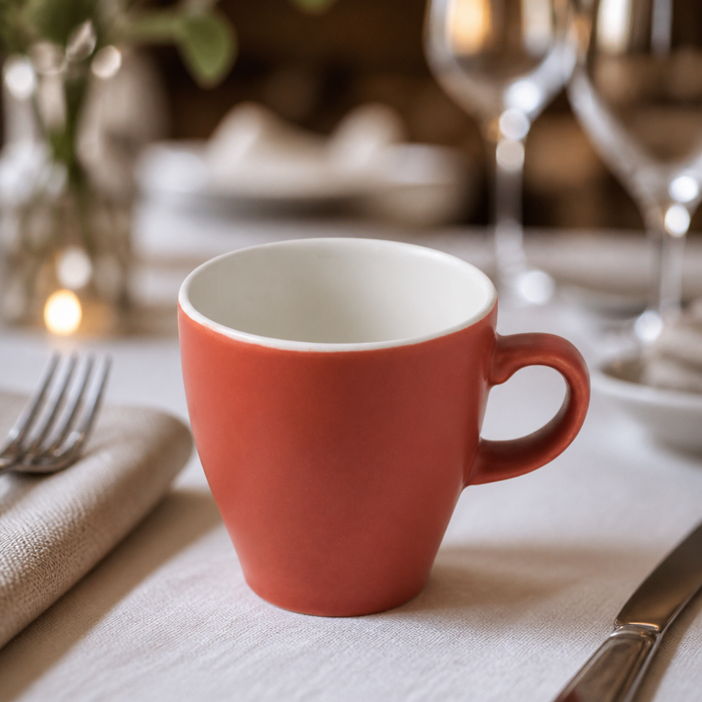 Commercial Tulip Cups Paprika 280ml Ceramic 12 Pack