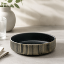 Commercial Stoneware Bowls 210mm Black & White 6 Pack