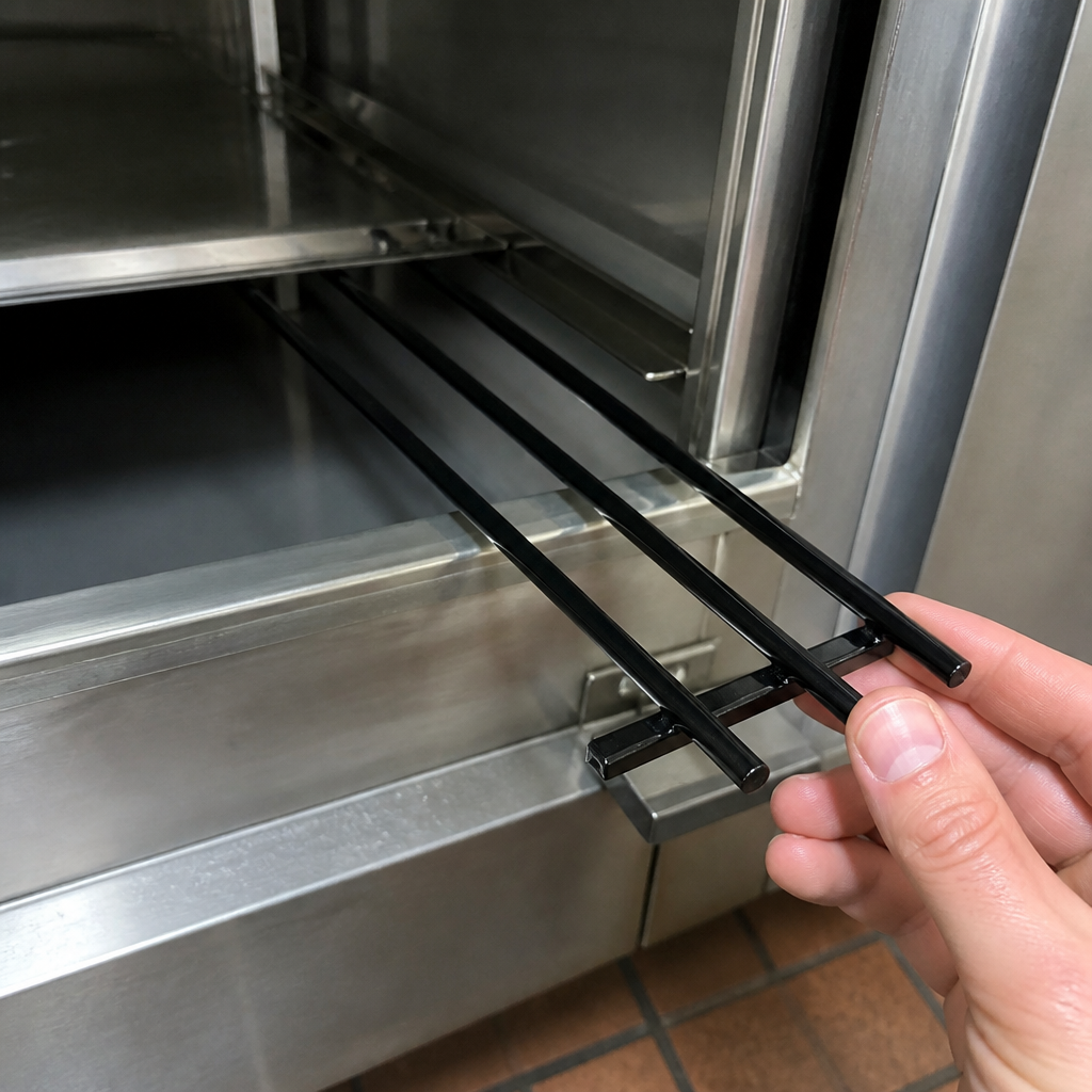 Commercial Folding Support Assembly for Heated Bar