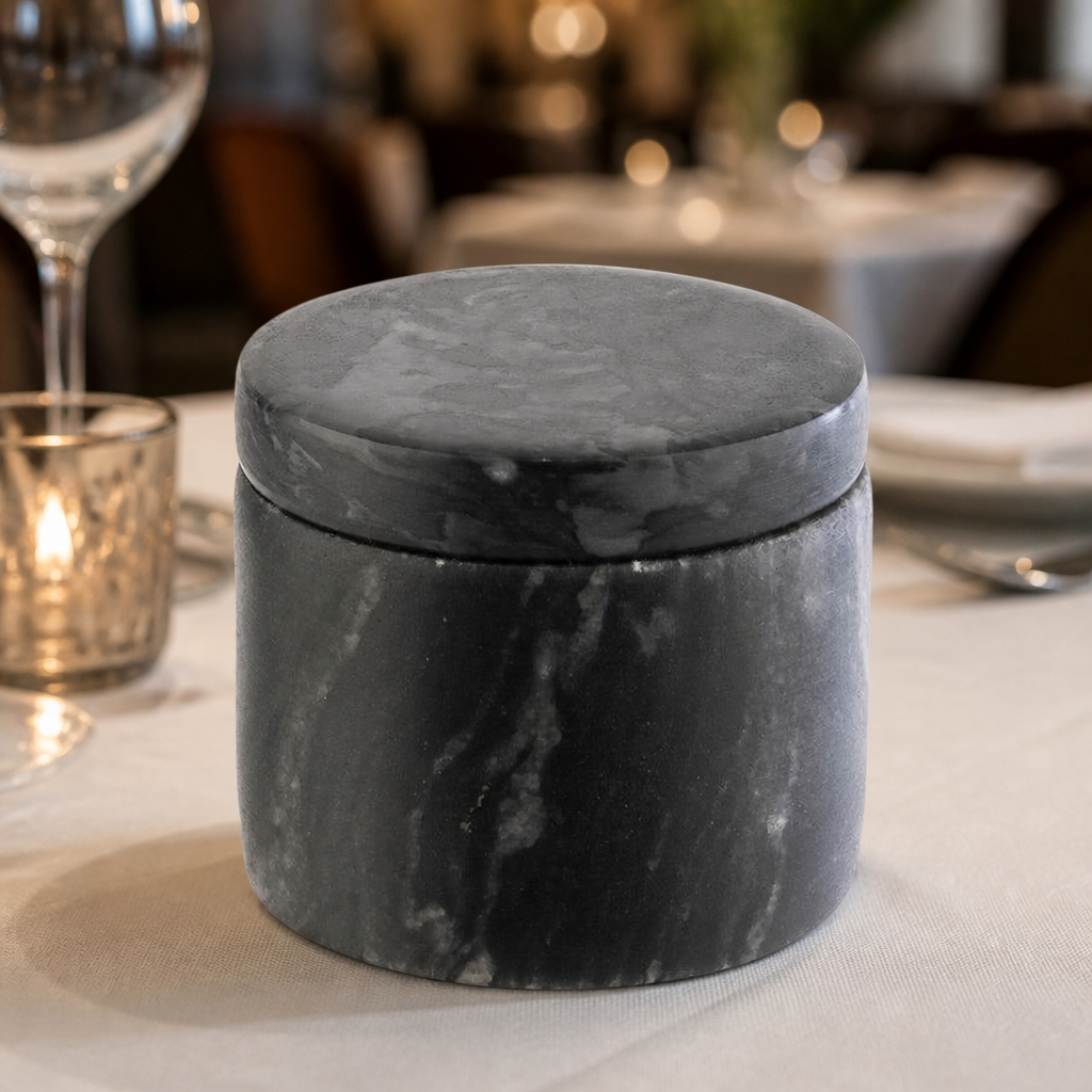 Commercial Marble Condiment Holders 40ml 2 Pack