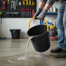 Premium 2 Gallon Plastic Bucket with Yellow Handle for Versatile Use and Easy Handling