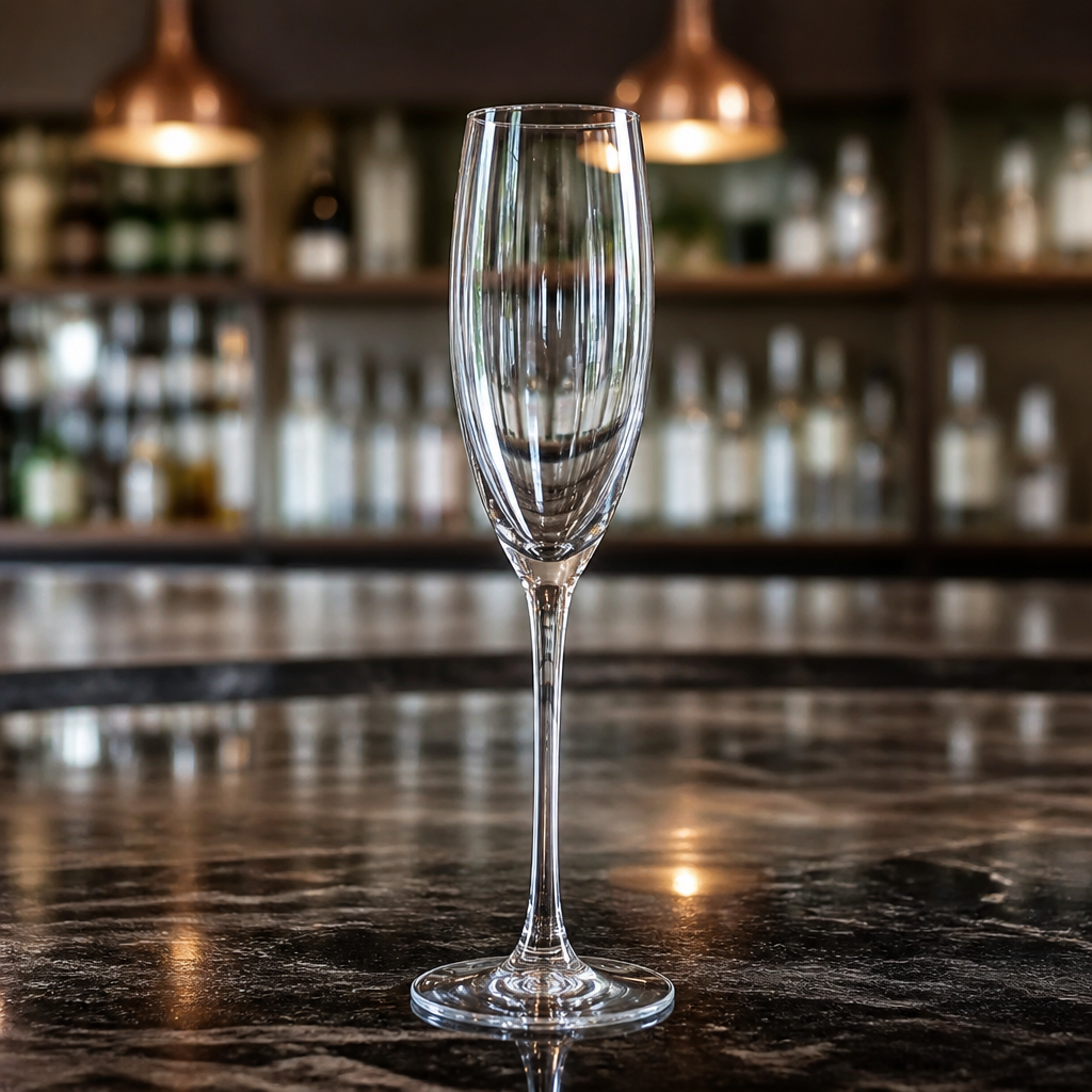 Commercial Crystal Champagne Flutes 160ml 24 Pack
