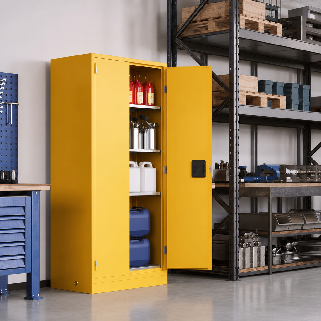 90 Minute Fire Resistant Flammable Storage Cabinet 1953x1193x615mm