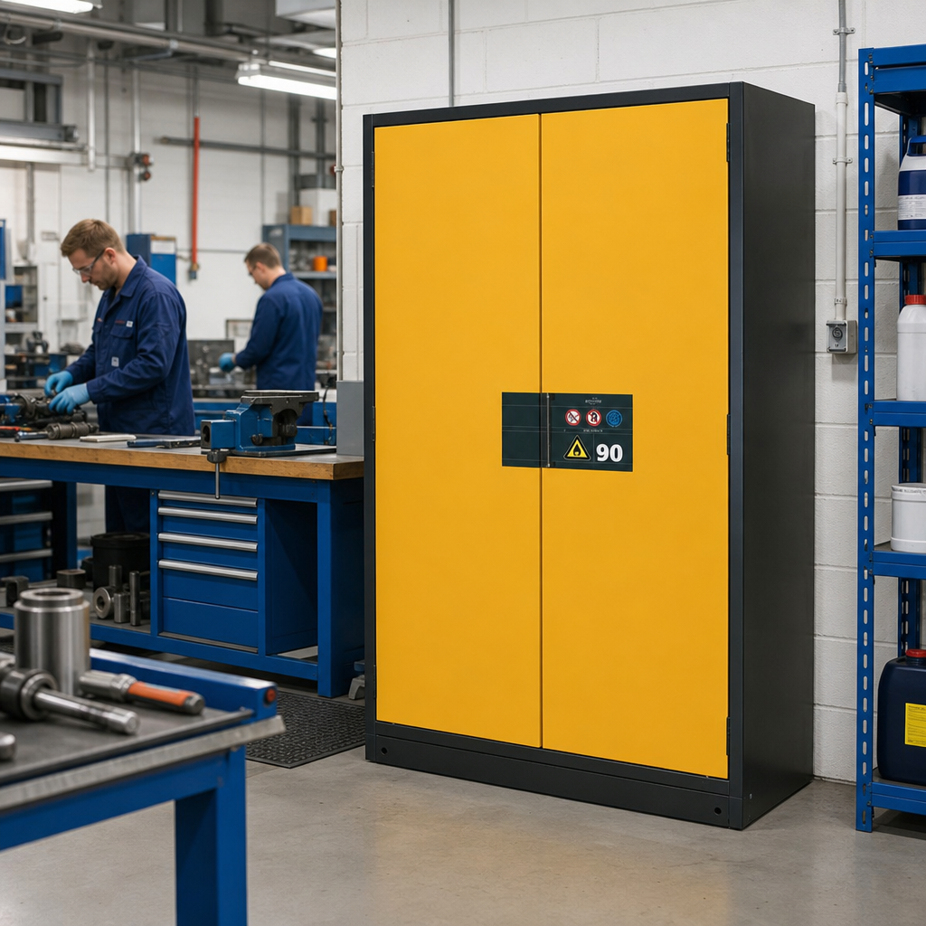 90 Minute Fire Resistant Flammable Storage Cabinet 1953x1193x615mm