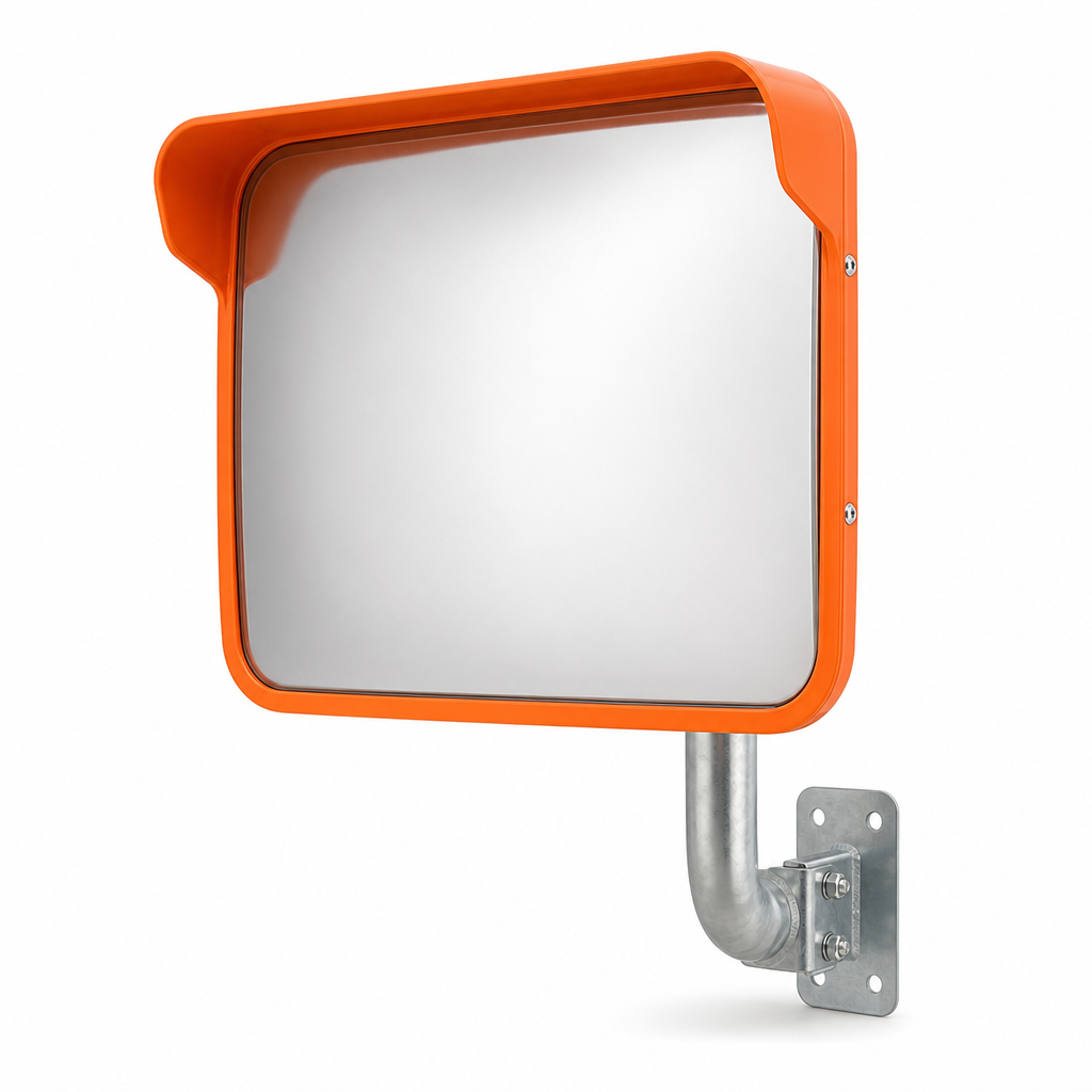 90° Rectangular Outdoor Convex Traffic Safety Mirror