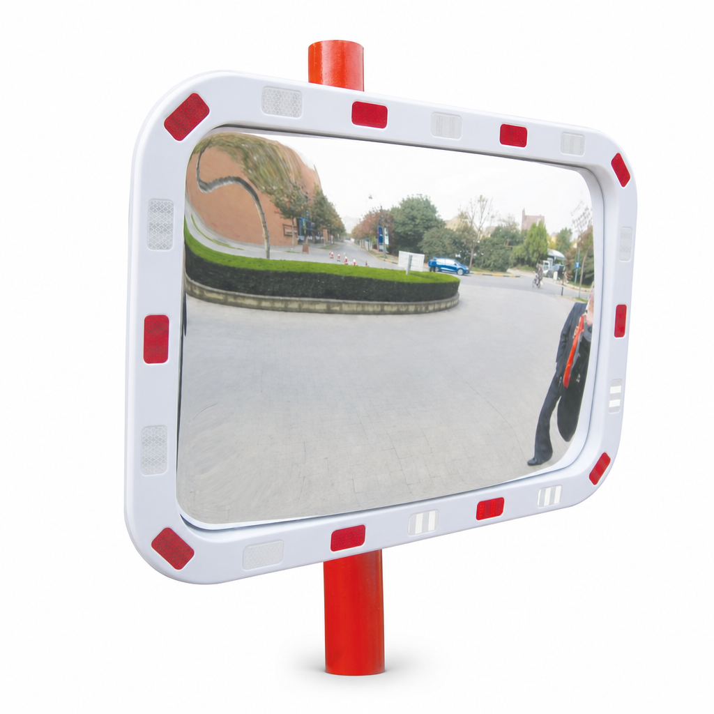 90° Rectangular Outdoor Convex Traffic Safety Mirror