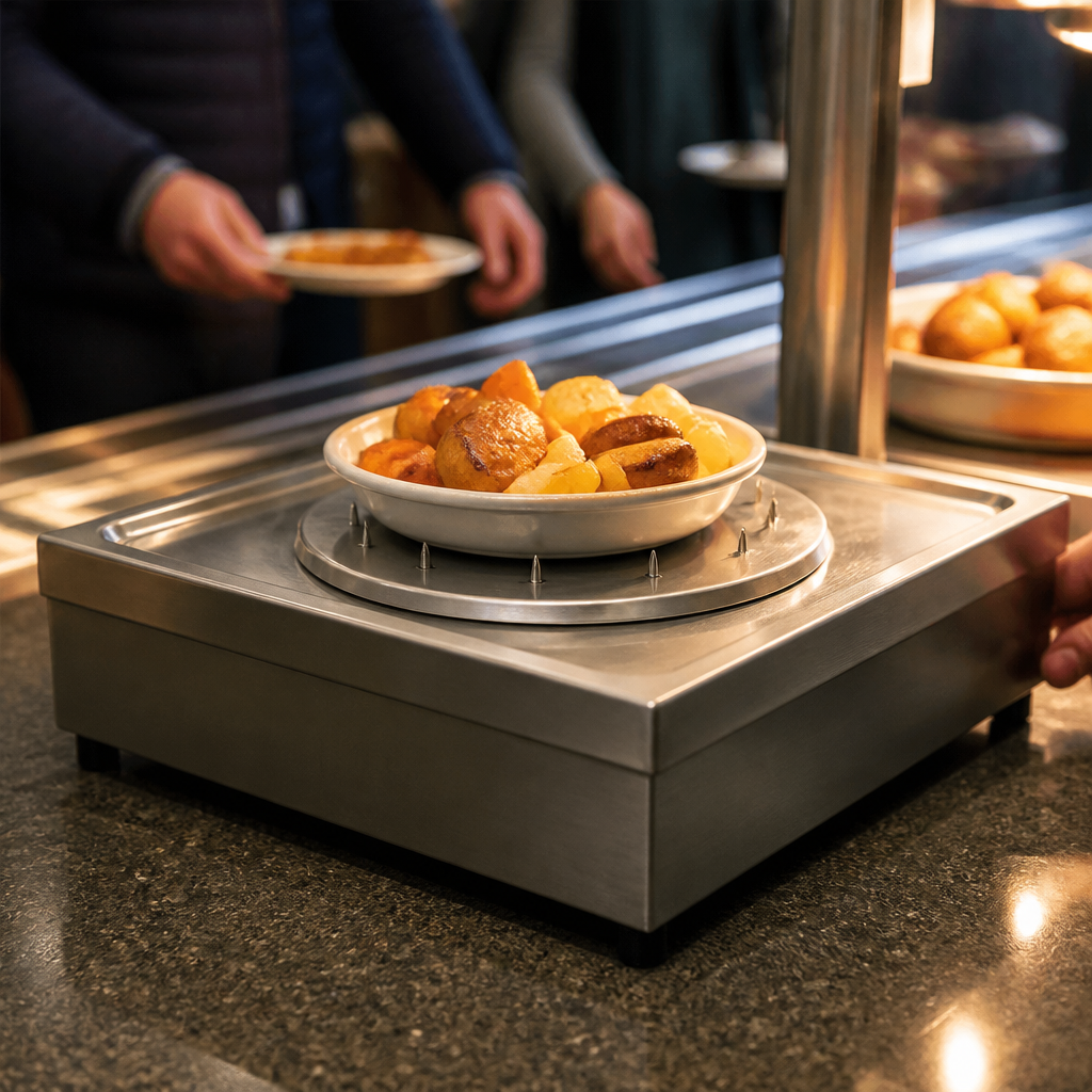 Commercial Countertop Hot Plate Food Warming Unit 5 Zone