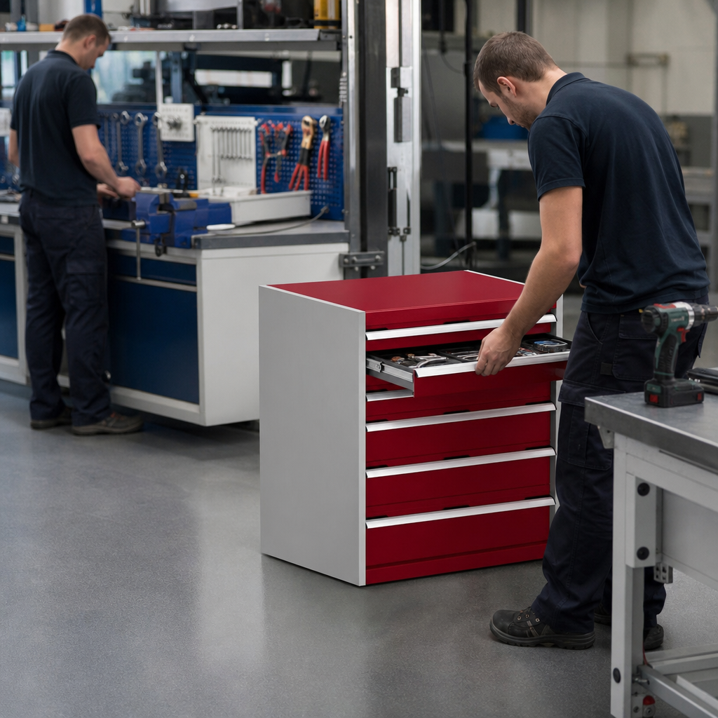 900mm High Multi Drawer Tool Storage Cabinets