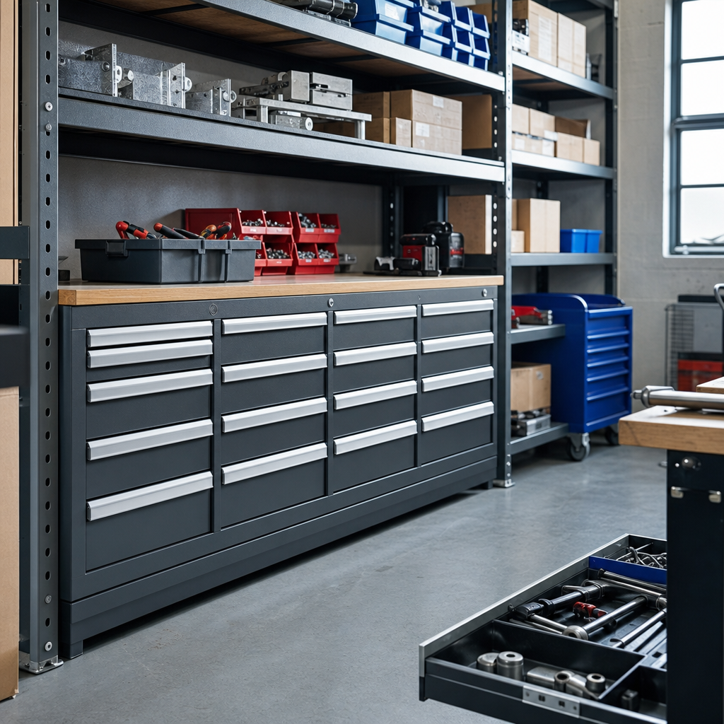 900mm High Multi Drawer Tool Storage Cabinets