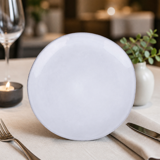 Commercial Raw Recycled Clay Coupe Plates 220mm Charcoal 6 Pack