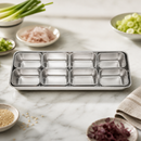 Commercial Stainless Steel Condiment Holder with 8 Inserts