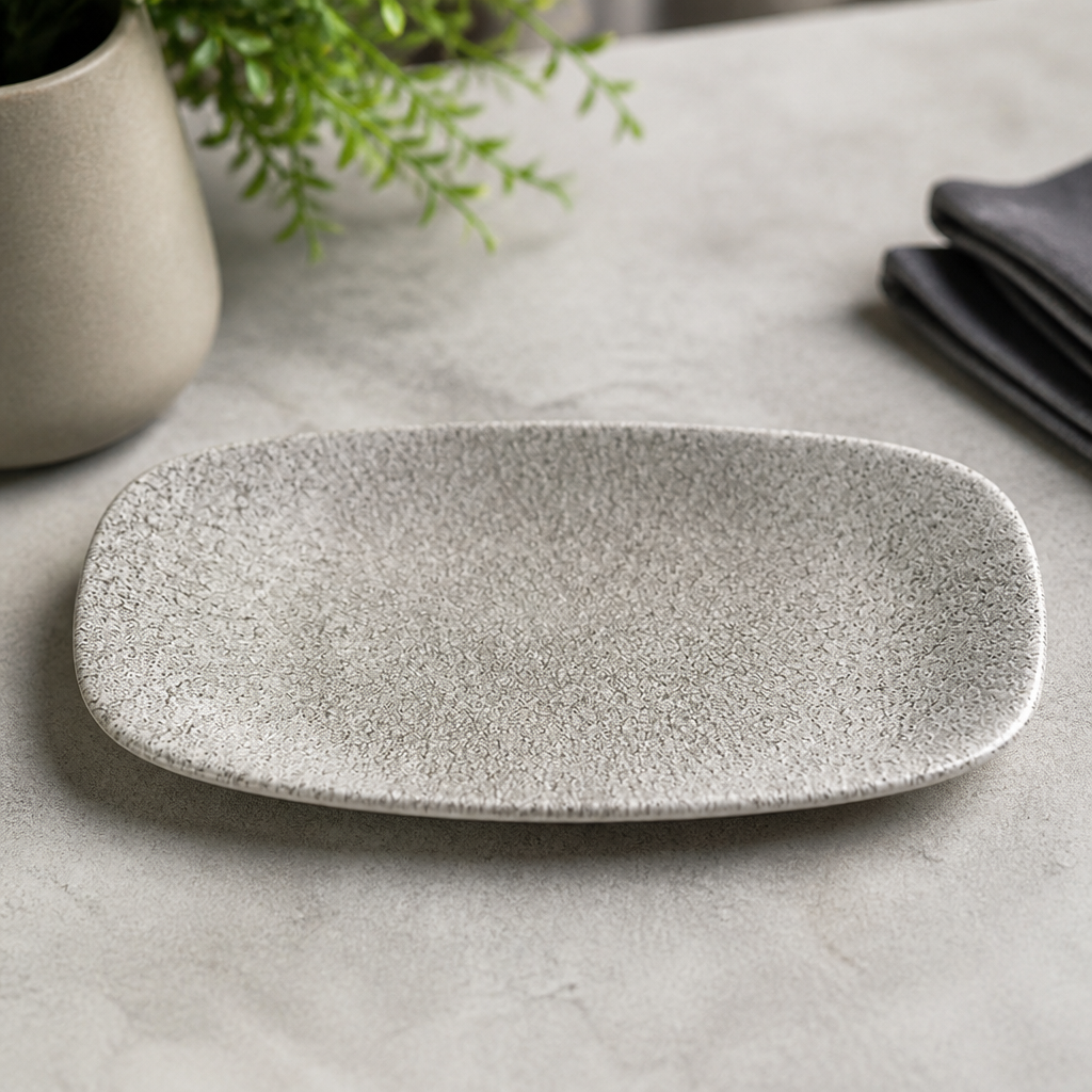 Commercial Oblong Plates 298x152mm Super Vitrified Porcelain
