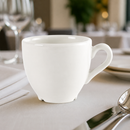 Commercial Plain Whiteware Espresso Cups 85ml - 24 Pack