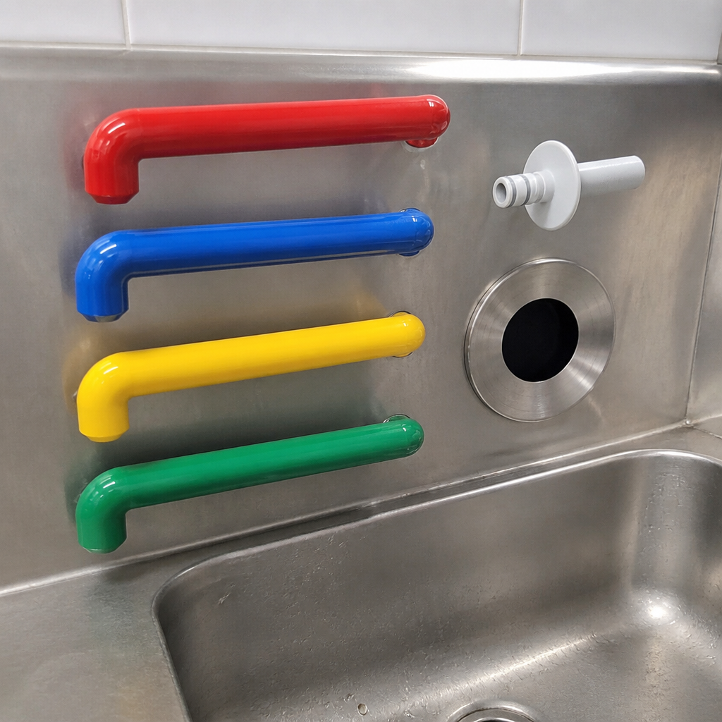 Commercial Anti-Microbial Medi-Spout Sink Tap 50mm Height